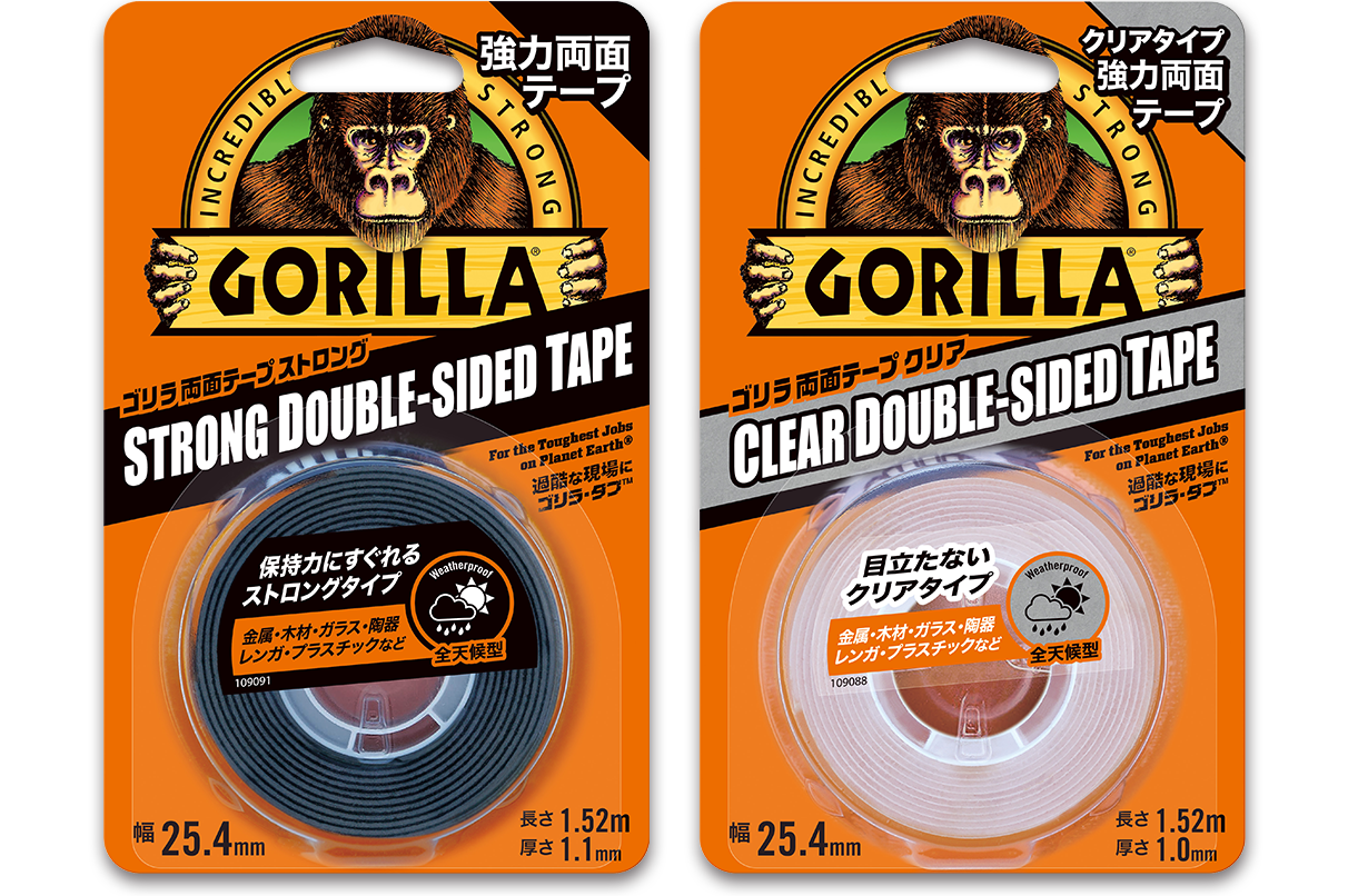 １着でも送料無料 Gorilla Glue ゴリラ強力両面テープ ストロング 25.4mm×1.52m